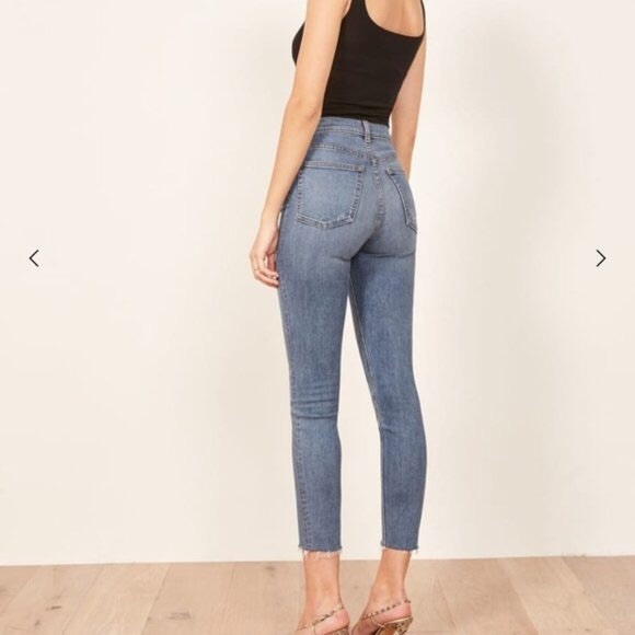 REFORMATION High and Skinny Jean in Catalina - Picture 2 of 8